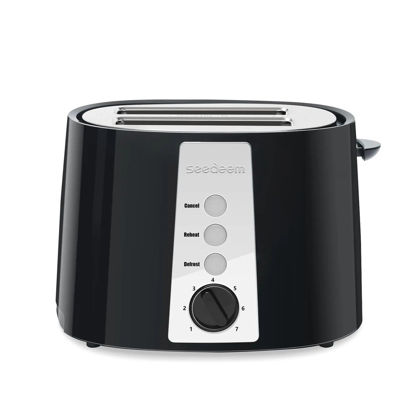 Toaster 2 Slice, 7 Shade Settings, 3 Basic Function, Extra Wide Slots for Waffle or Bagel, Removable Crumb Tray, 750W