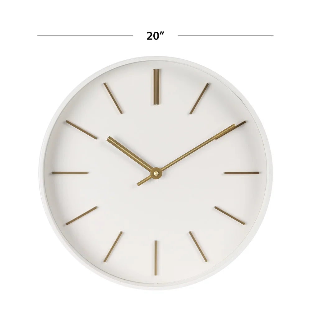 20 Inch Silent Modern Geometric Wall Clock