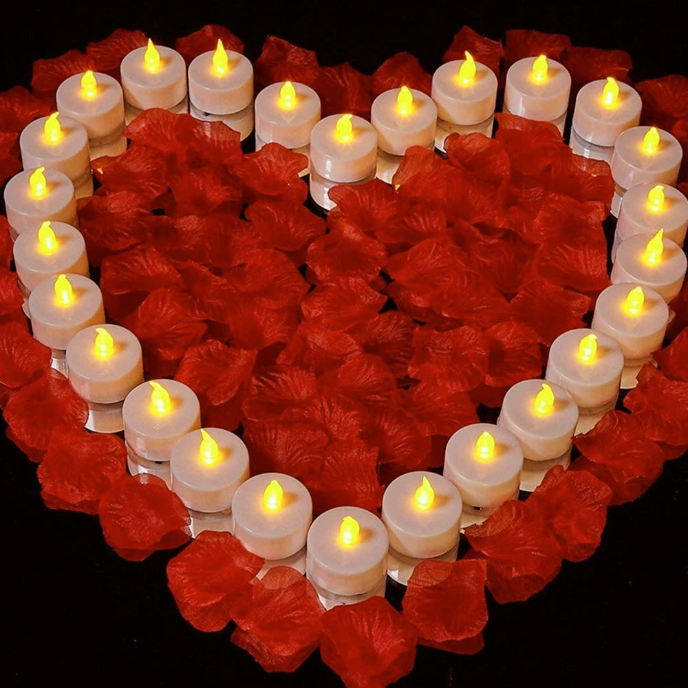 Flameless TeaLights Candles with Automatic Timer 6 Hours On 18 Hours Off