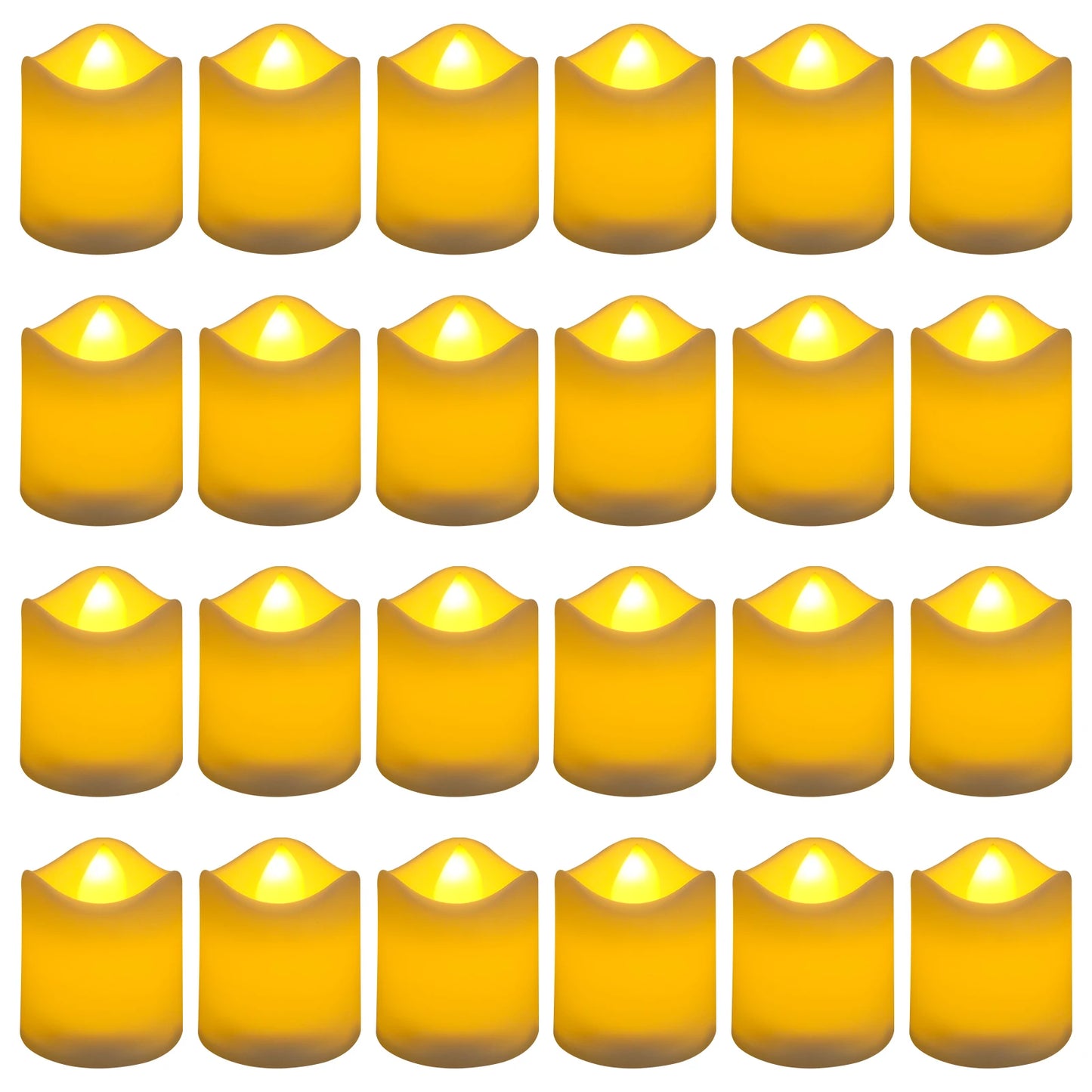 12/24Pcs Flameless LED Candle Battery Operated Flickering Candle For Home Christmas Party Wedding Decoration Tealight Candles