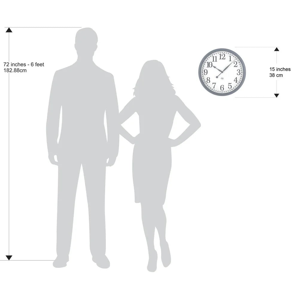 15 Inch Decorative Farmhouse Style Wall Clock