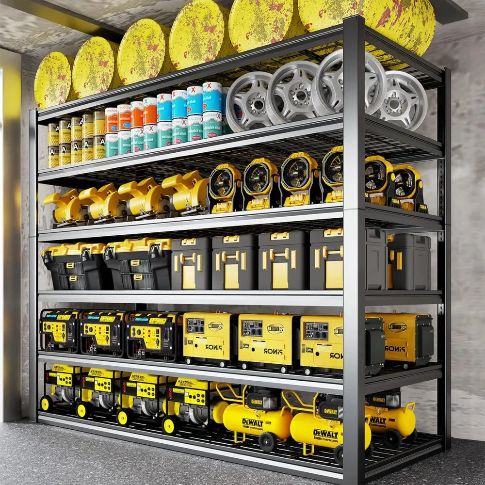 50" W x 84" H , 6 Tier Heavy Duty Garage Shelving