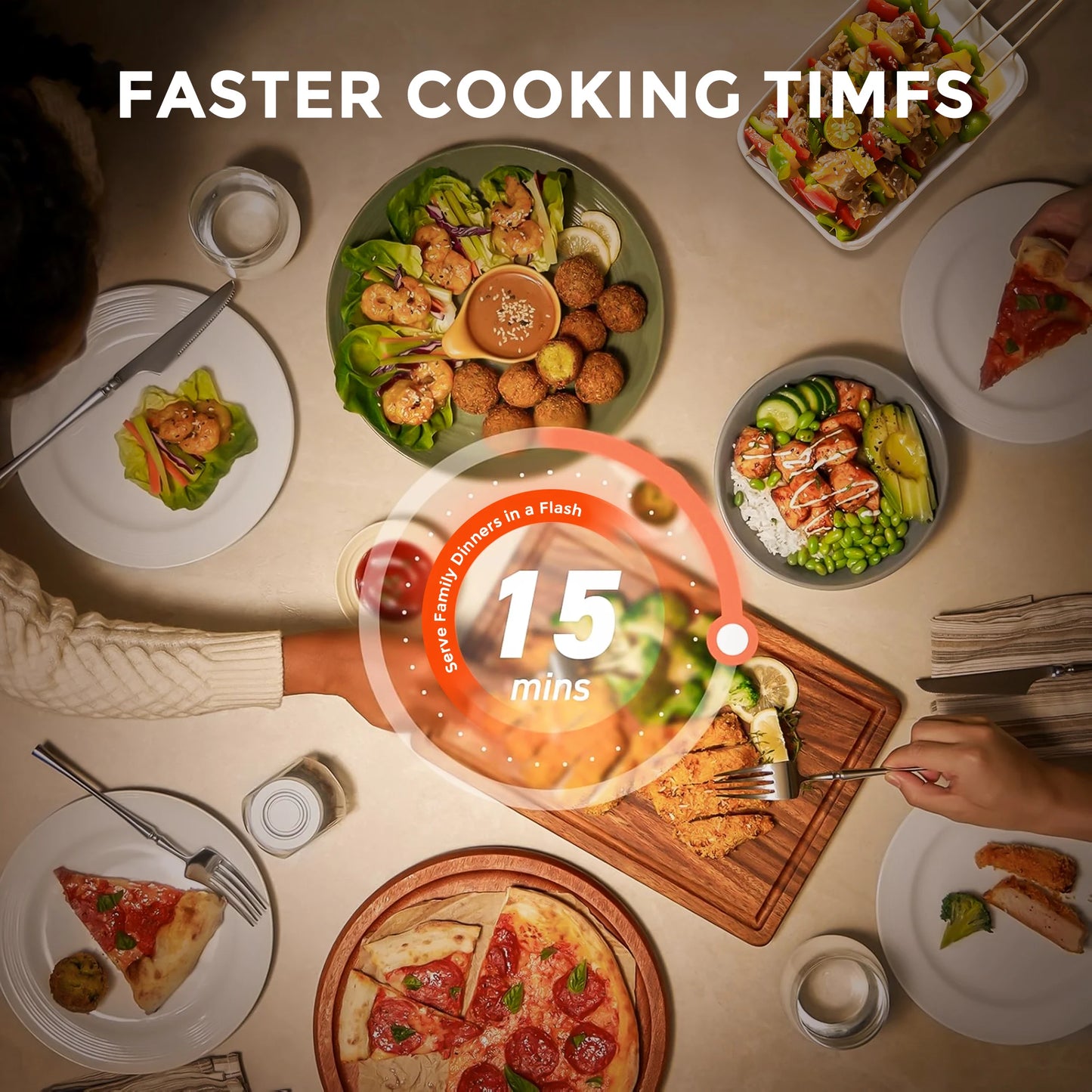 Sejoy Air fryer 8-in-1,6L