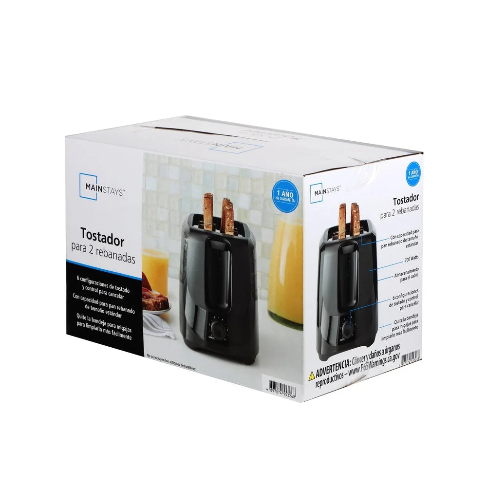 2-Slice Toaster with 6 Shade Settings