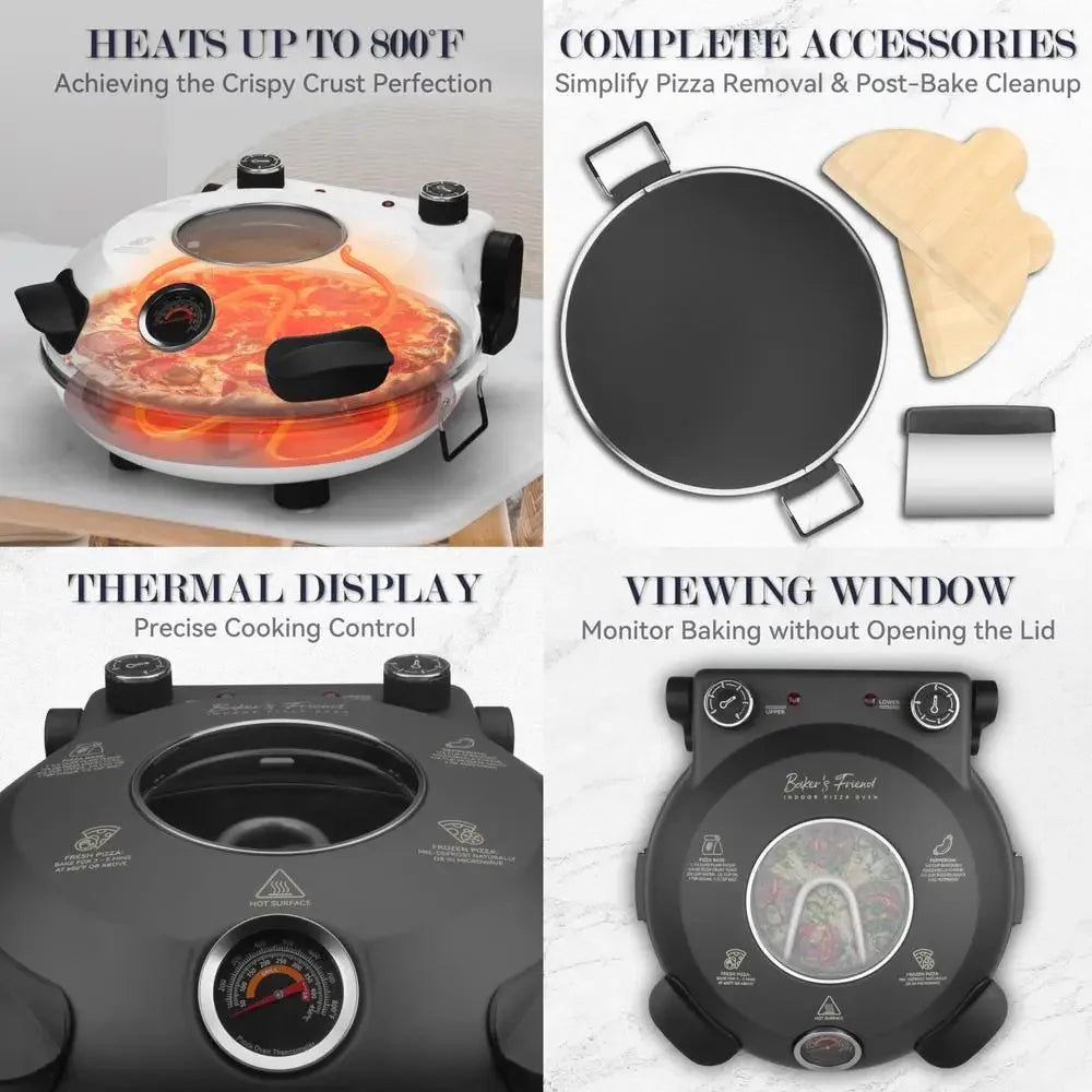 12 Inch Indoor Electric Pizza Oven