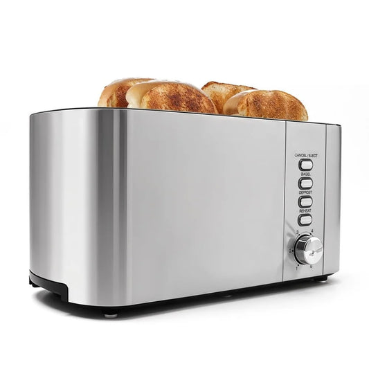 Elite Cuisine Toaster with Extra Large 4 Long Slots