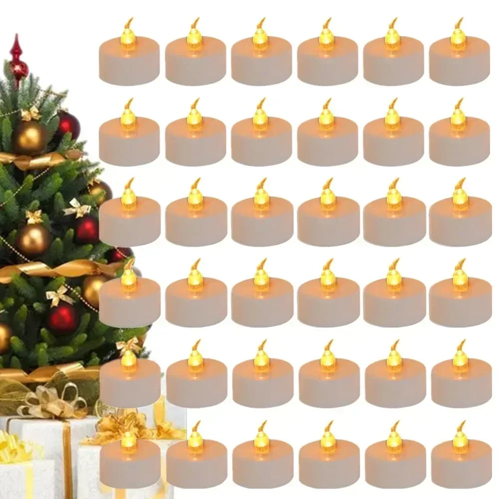 Flameless TeaLights Candles with Automatic Timer 6 Hours On 18 Hours Off