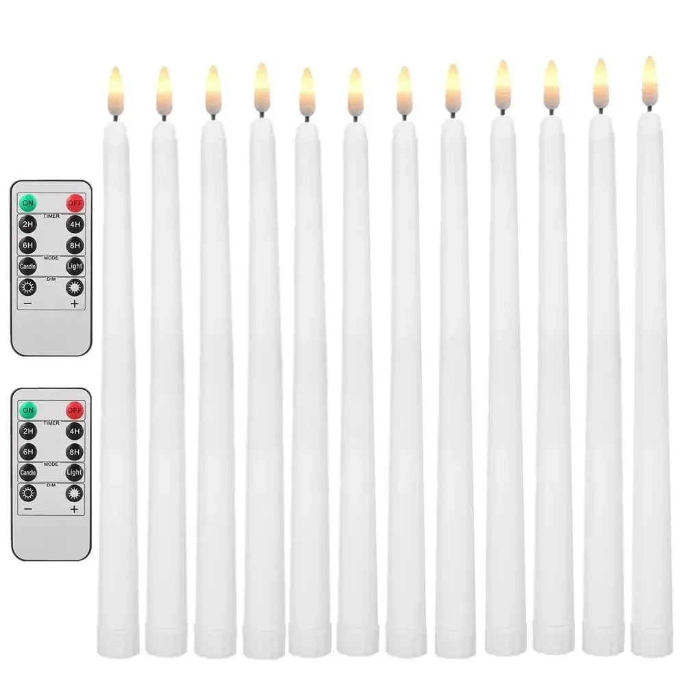 12/24Pcs Flameless LED Candle Battery Operated Flickering Candle For Home Christmas Party Wedding Decoration Tealight Candles