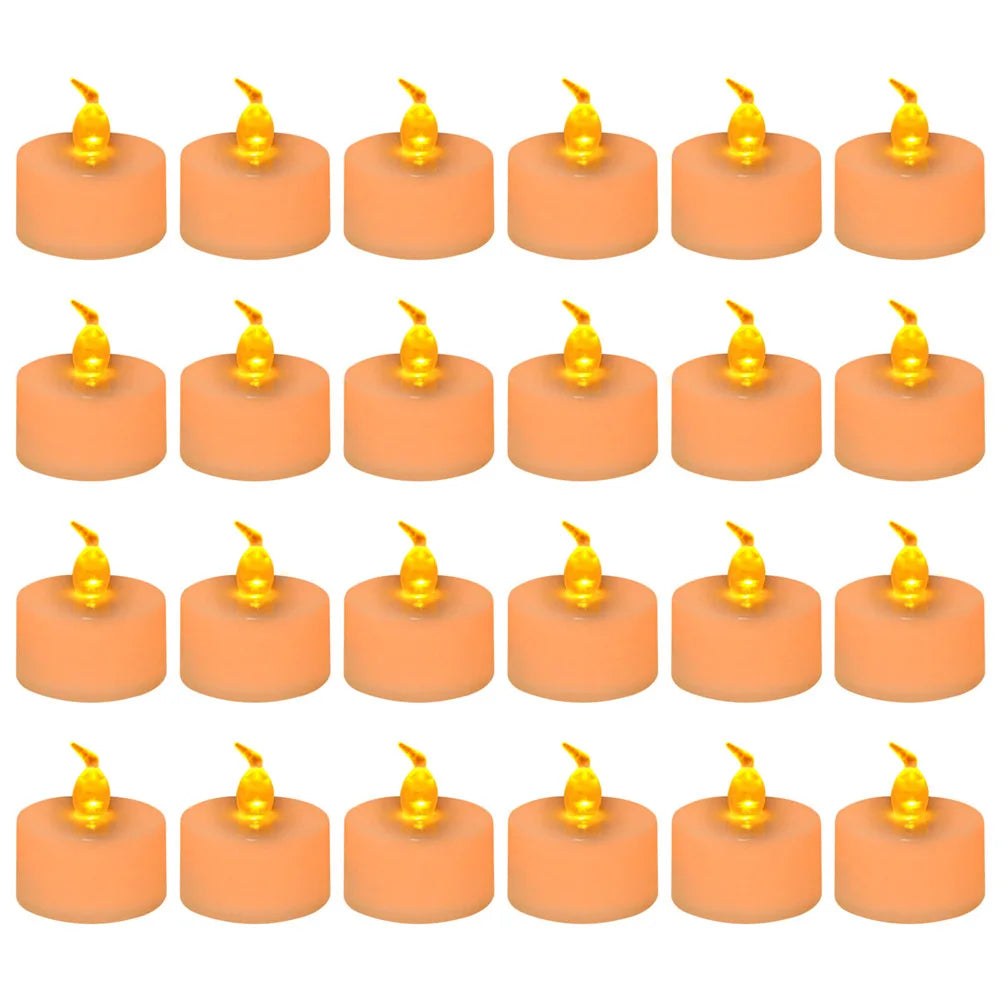 12/24Pcs Flameless LED Candle Battery Operated Flickering Candle For Home Christmas Party Wedding Decoration Tealight Candles