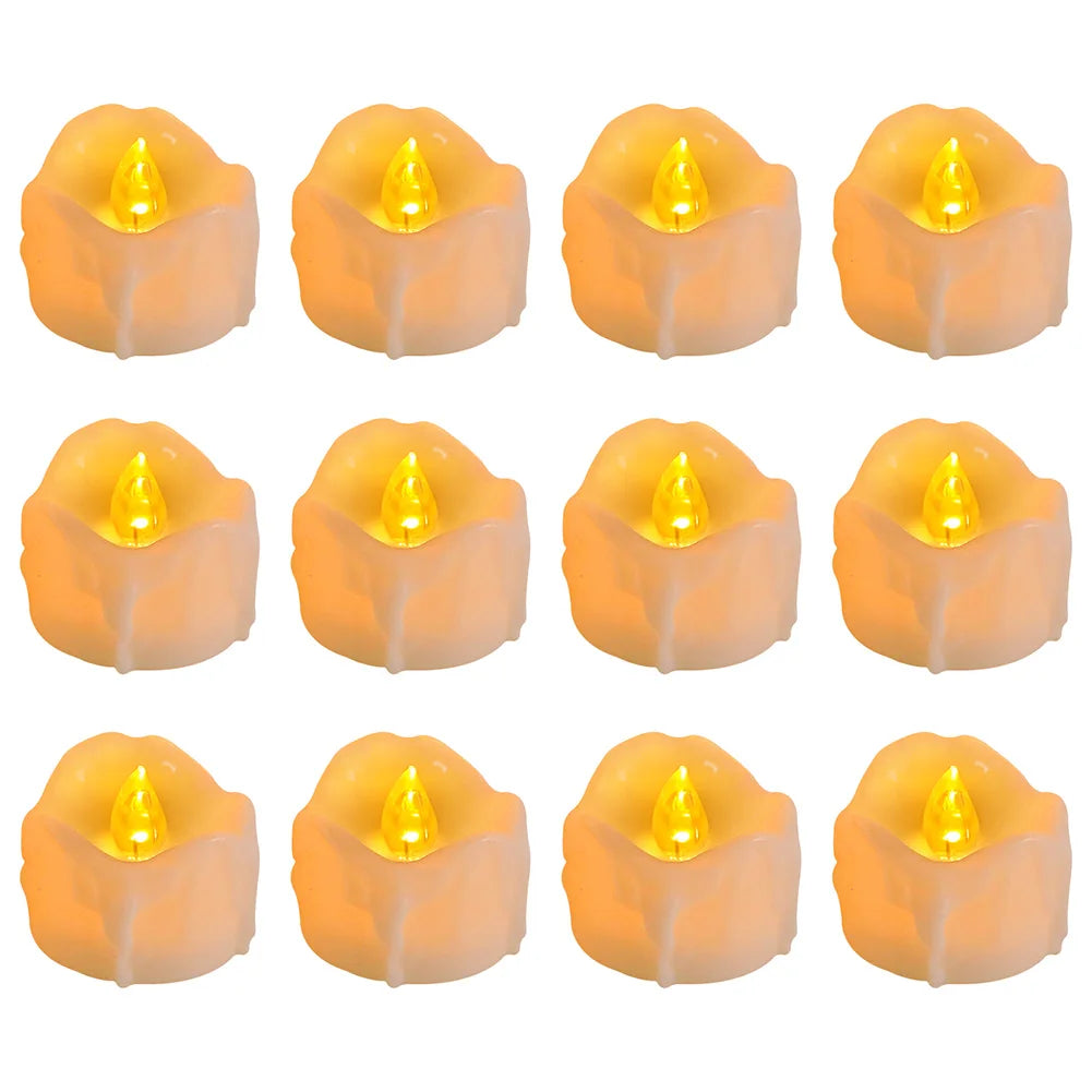 Flameless TeaLights Candles with Automatic Timer 6 Hours On 18 Hours Off