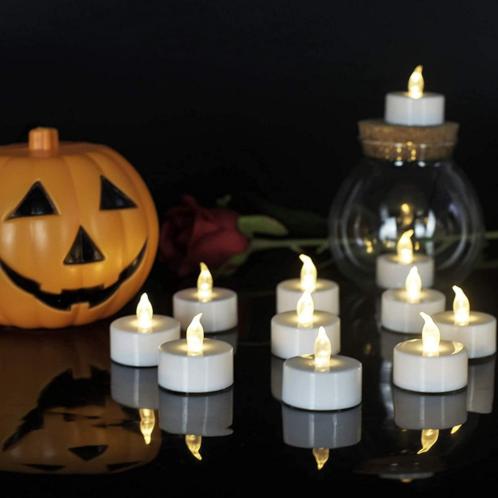 Flameless TeaLights Candles with Automatic Timer 6 Hours On 18 Hours Off